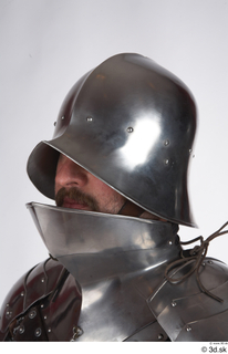 Photos Medieval Knight in plate armor 1 head helmet medieval…